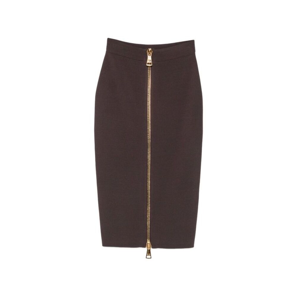 Elisabetta Franchi Brown Skirts - Pencil Skirts Women